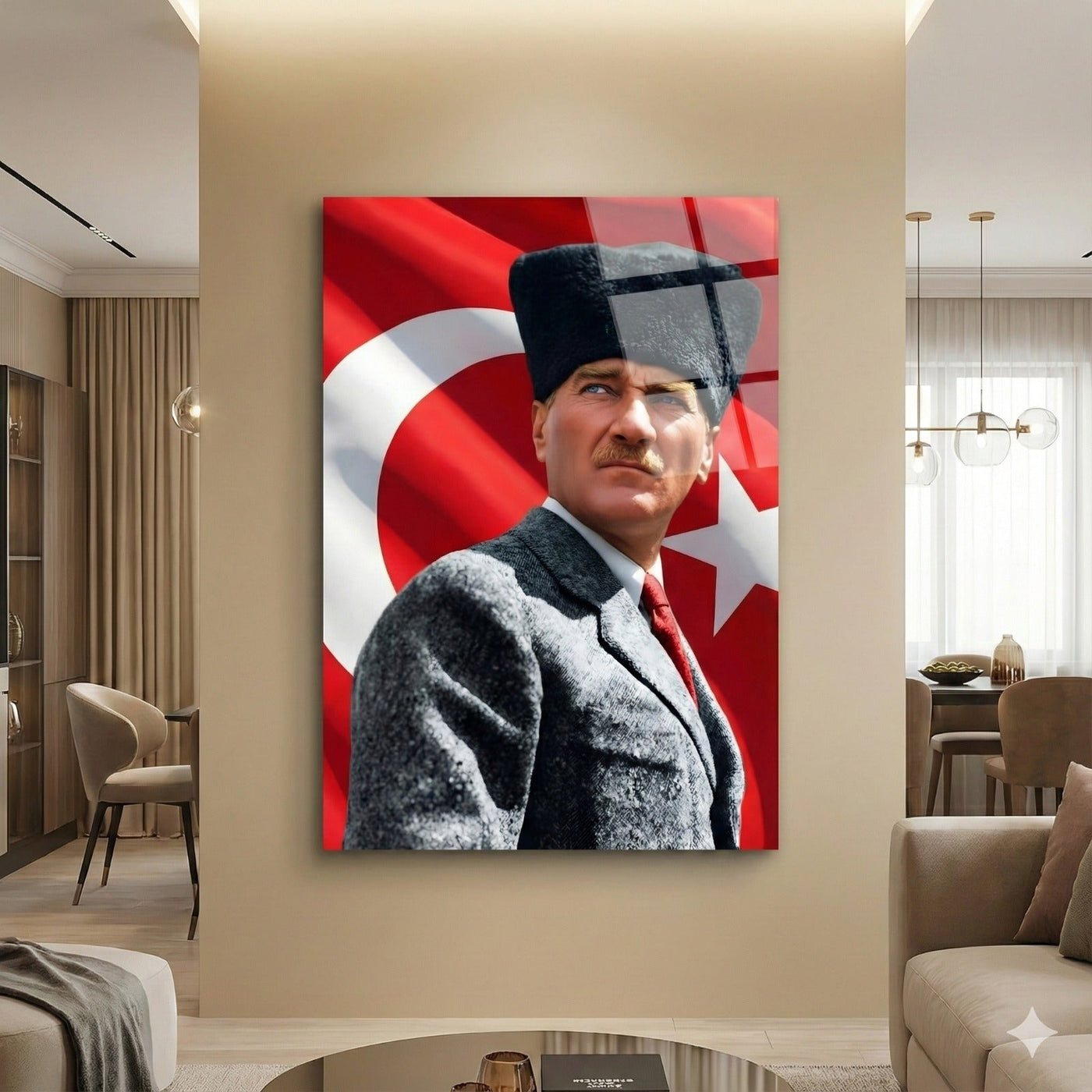 Atatürk Akrilik Cam Tablolar